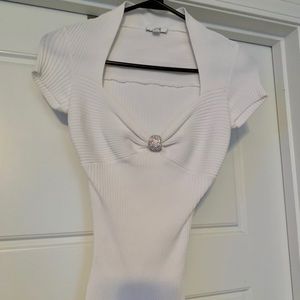 White knitted Cache shirt